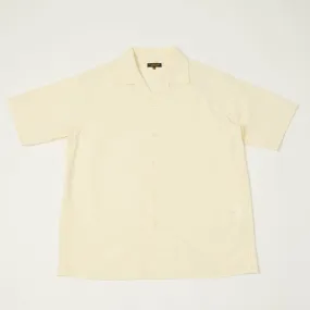 A Vontade Open Collar Shirt - Ecru Timeless Classic Summer Camp