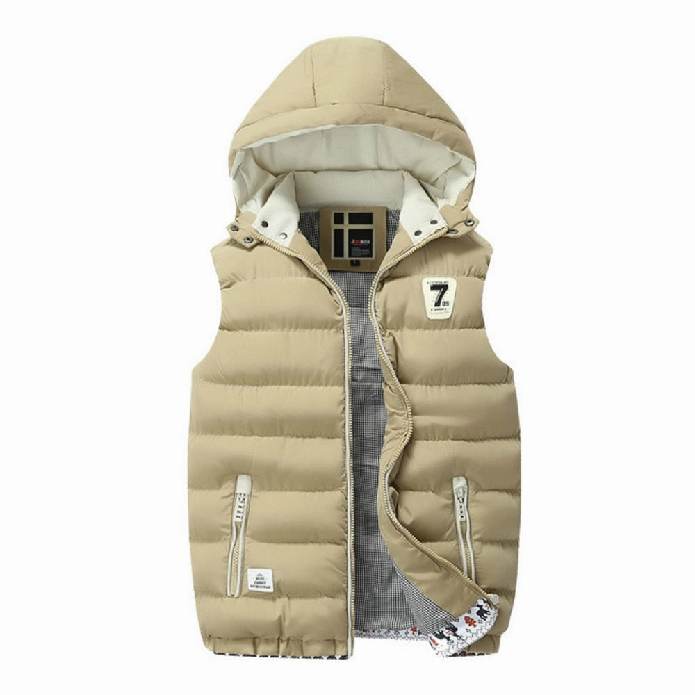suitable for casual sports West Louis? Cotton-Padded Sleeveless Jacket