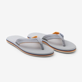 Men's Dunes Flip Flops In Light  Grey Slip-On Shoes Sun Safe