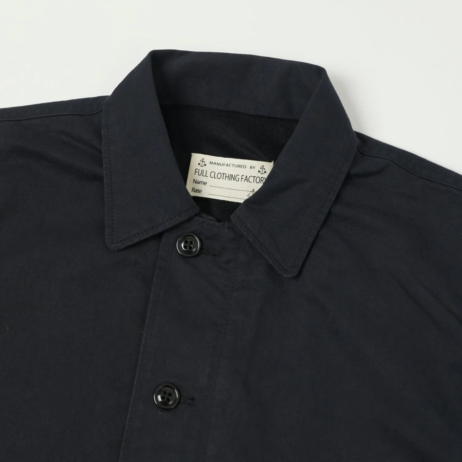 VentilatedPanels Full Count 2034 Old Japanese Twill U.S. Navy Utility Jacket - Black