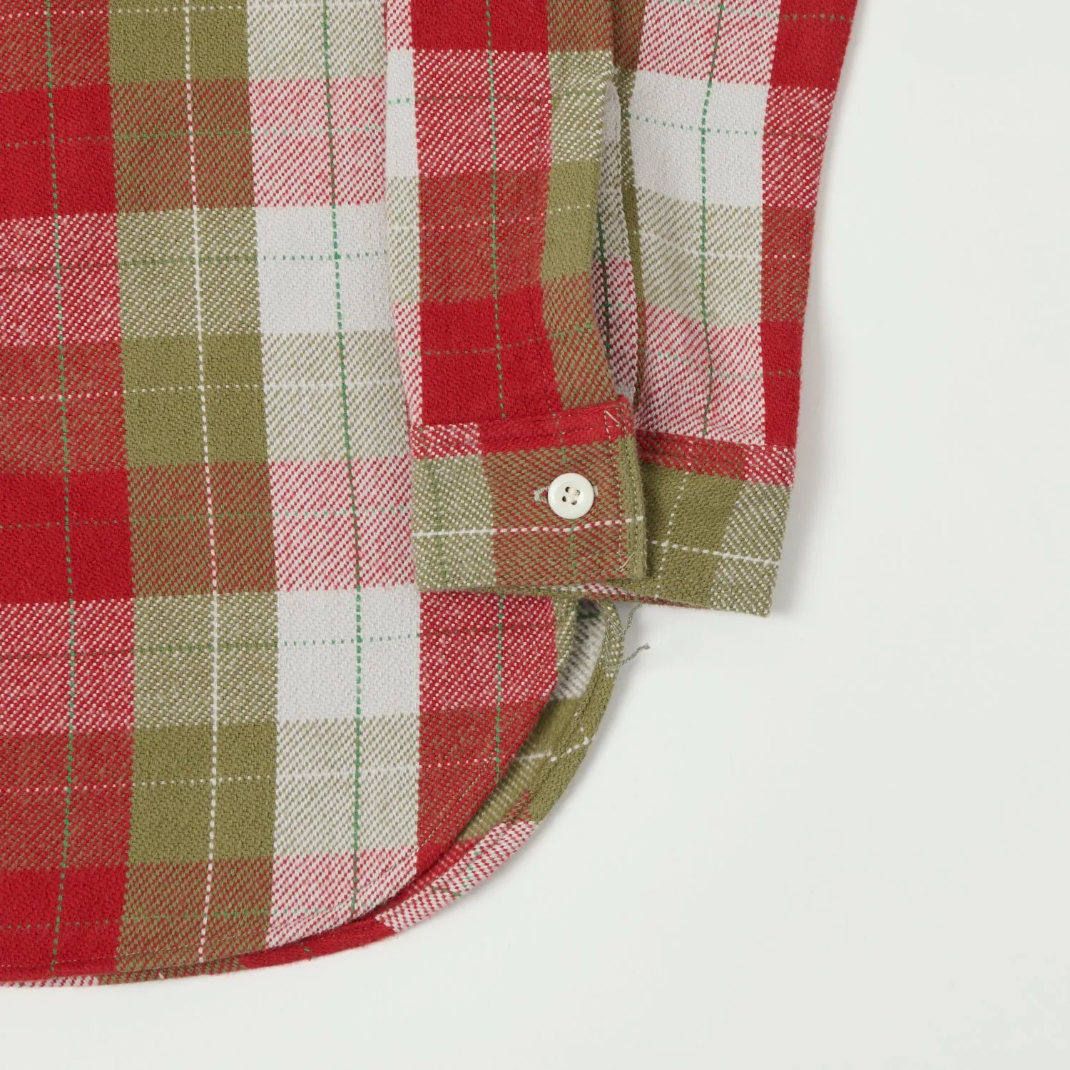 Warehouse & Co 3104 Plaid Flannel Shirt - Red Slim Silhouette