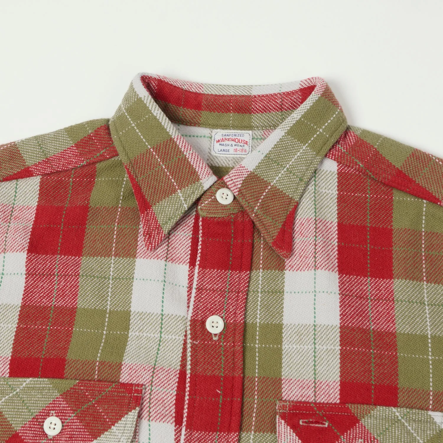 Anti-static Warehouse & Co 3104 Plaid Flannel Shirt - Red