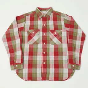 Warehouse & Co 3104 Plaid Flannel Shirt - Red natural fiber Versatile Wear