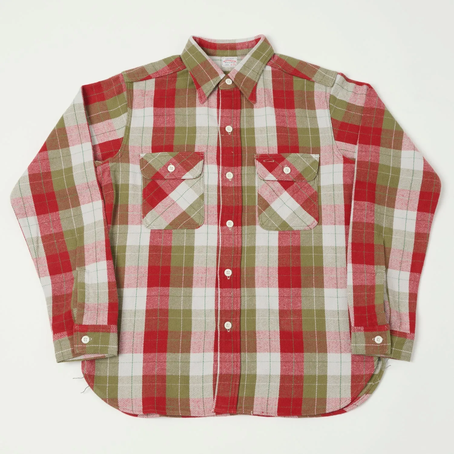 Warehouse & Co 3104 Plaid Flannel Shirt - Red Formal Elegance elegant design