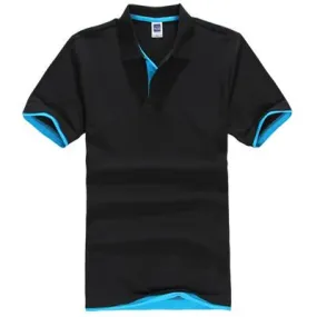 Lightweight Design West Louis? Designer Solid Cotton Polo Shirt [ 15 Colors ]