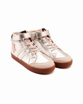 Quick Steps Anti Microbial Insole Old Soles WOS High-Top Leather Sneaker