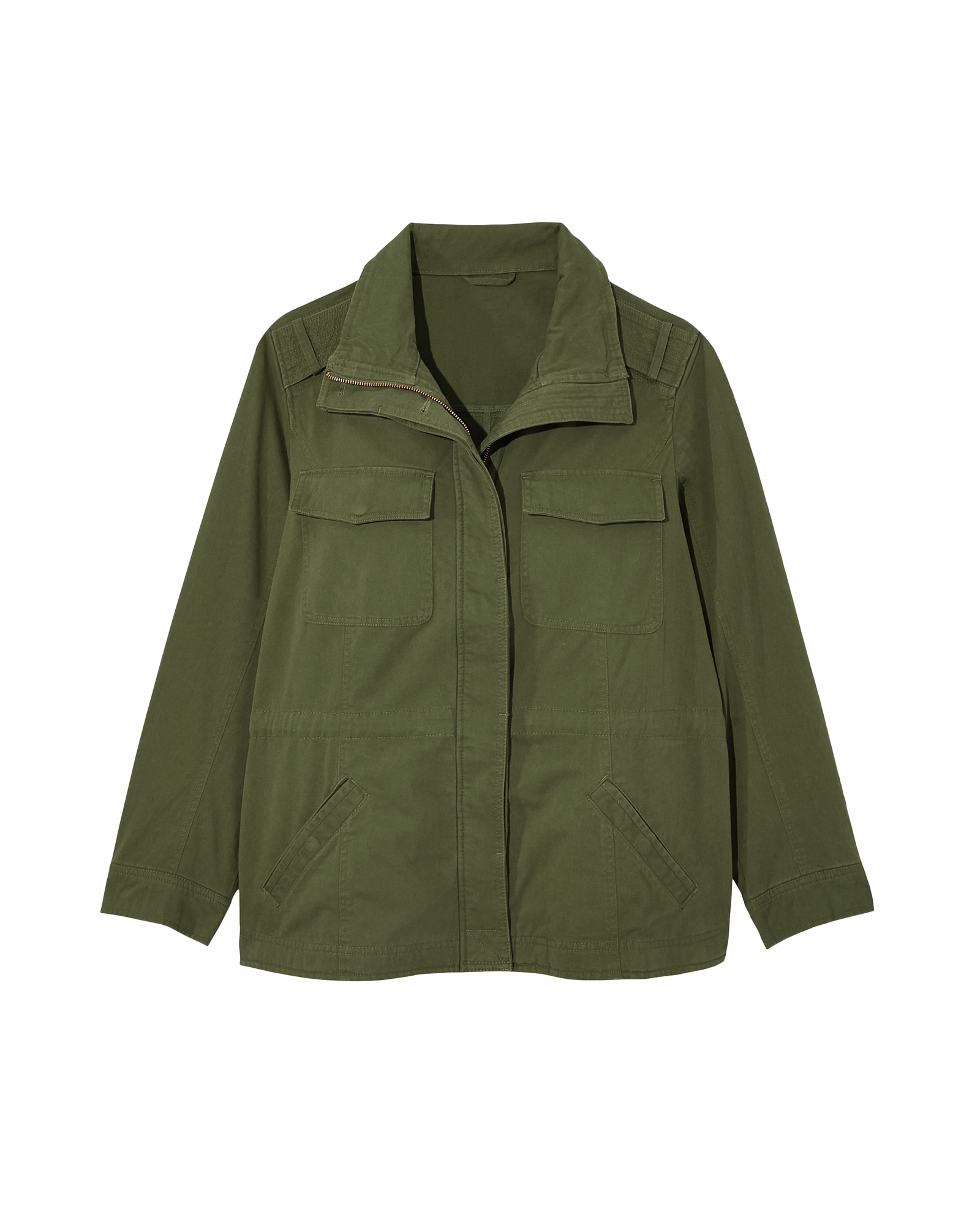 Camellia Cargo Jacket | Olive Green Secure Active Lifestyle