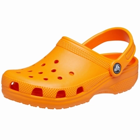 Crocs Classic Clog Orange Zing  206991-83A Pre-School Durable TPU