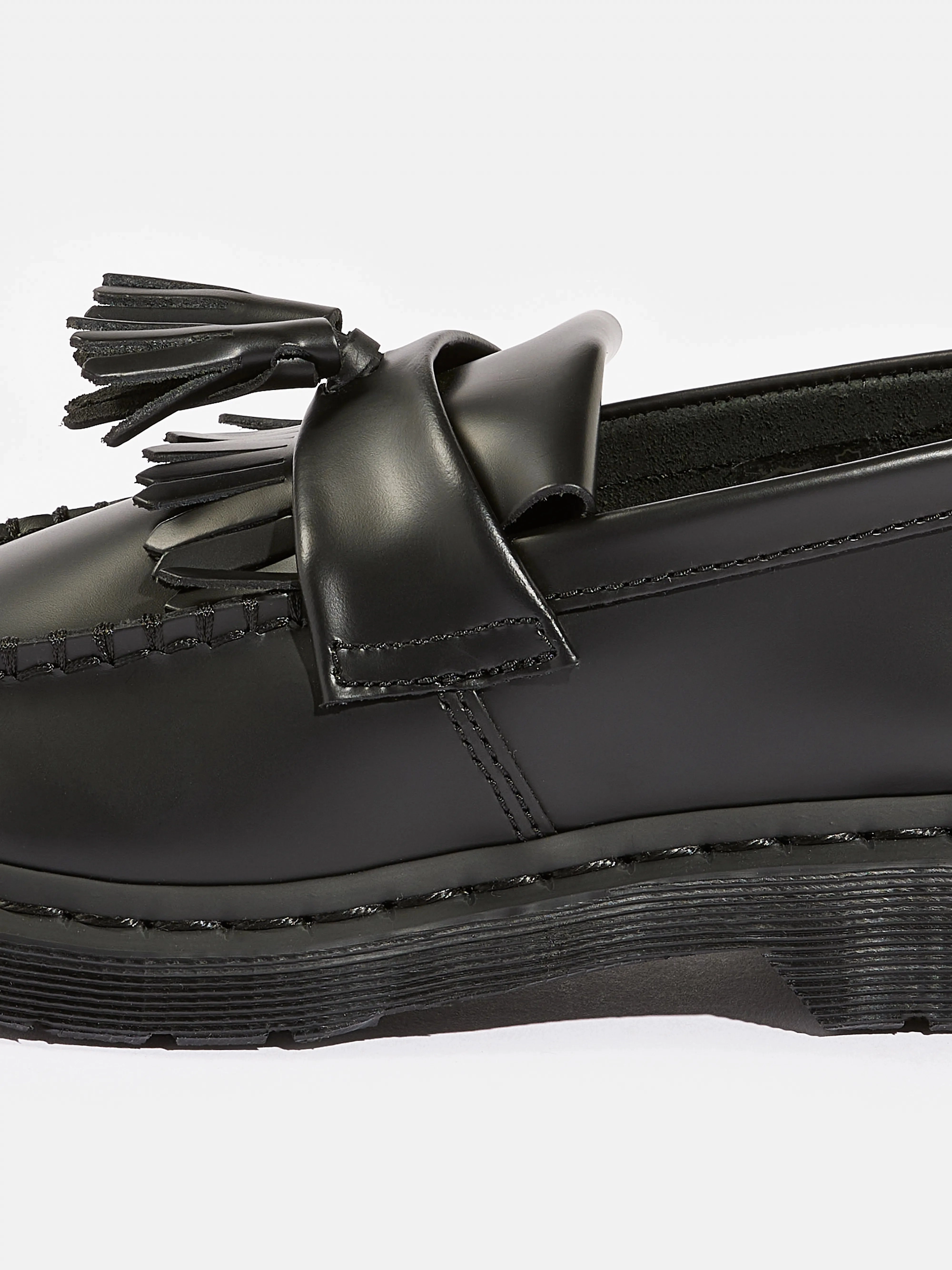 Adrian Mono Smooth Leather Loafers for Women (242 / W / BLACK) Seasonal Comfort