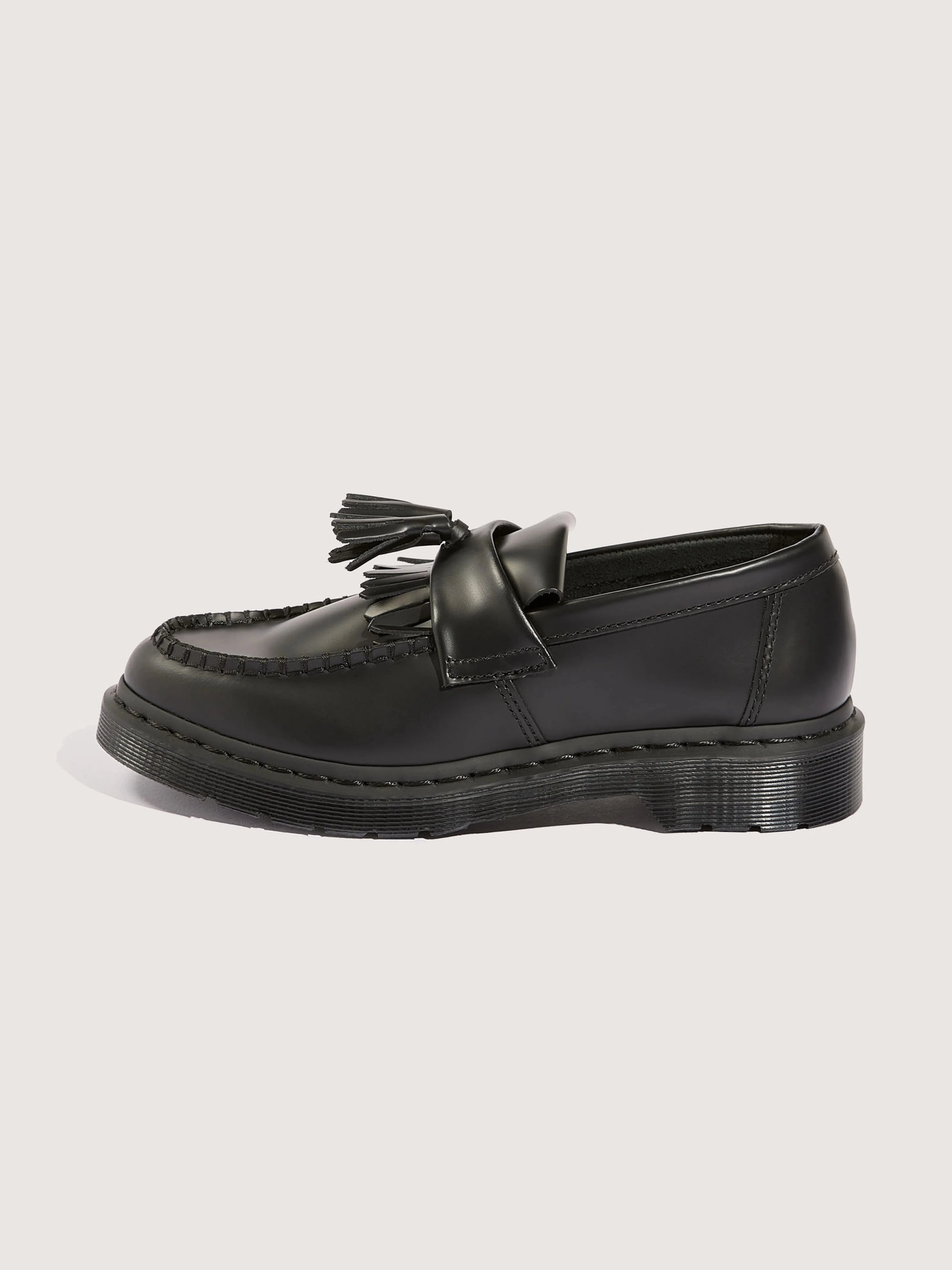 Adrian Mono Smooth Leather Loafers for Women (242 / W / BLACK) Ready Anytime Look Urban Ready