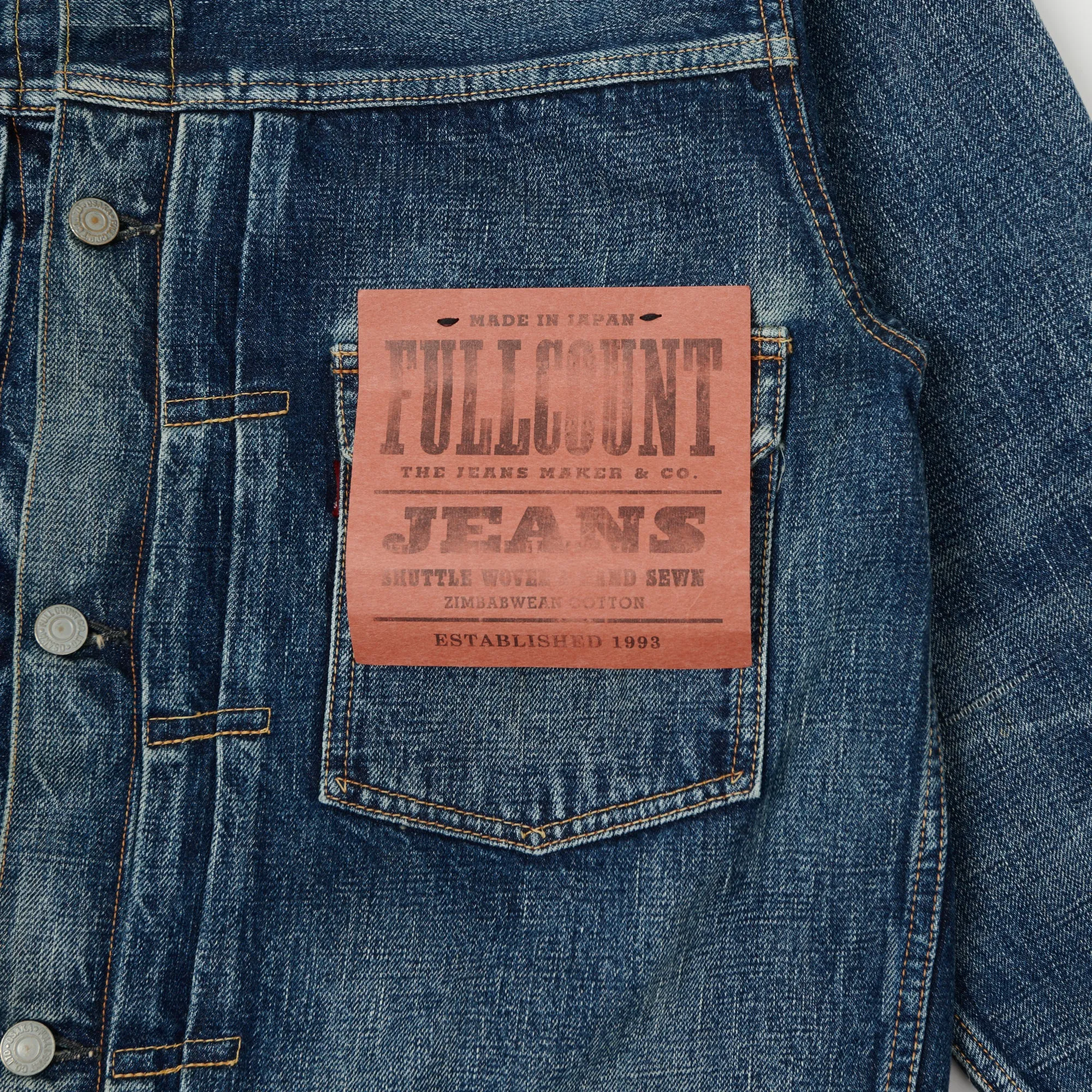 Full Count 2102 13.75oz Type II Denim Jacket - 'Real Killer' Wash Water Repellent Coating