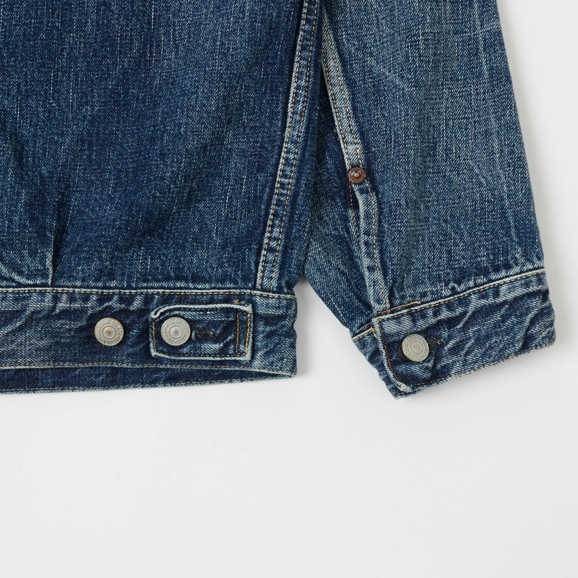 Full Count 2102 13.75oz Type II Denim Jacket - 'Real Killer' Wash Outdoor Trip Non Bulky Insulation Tech