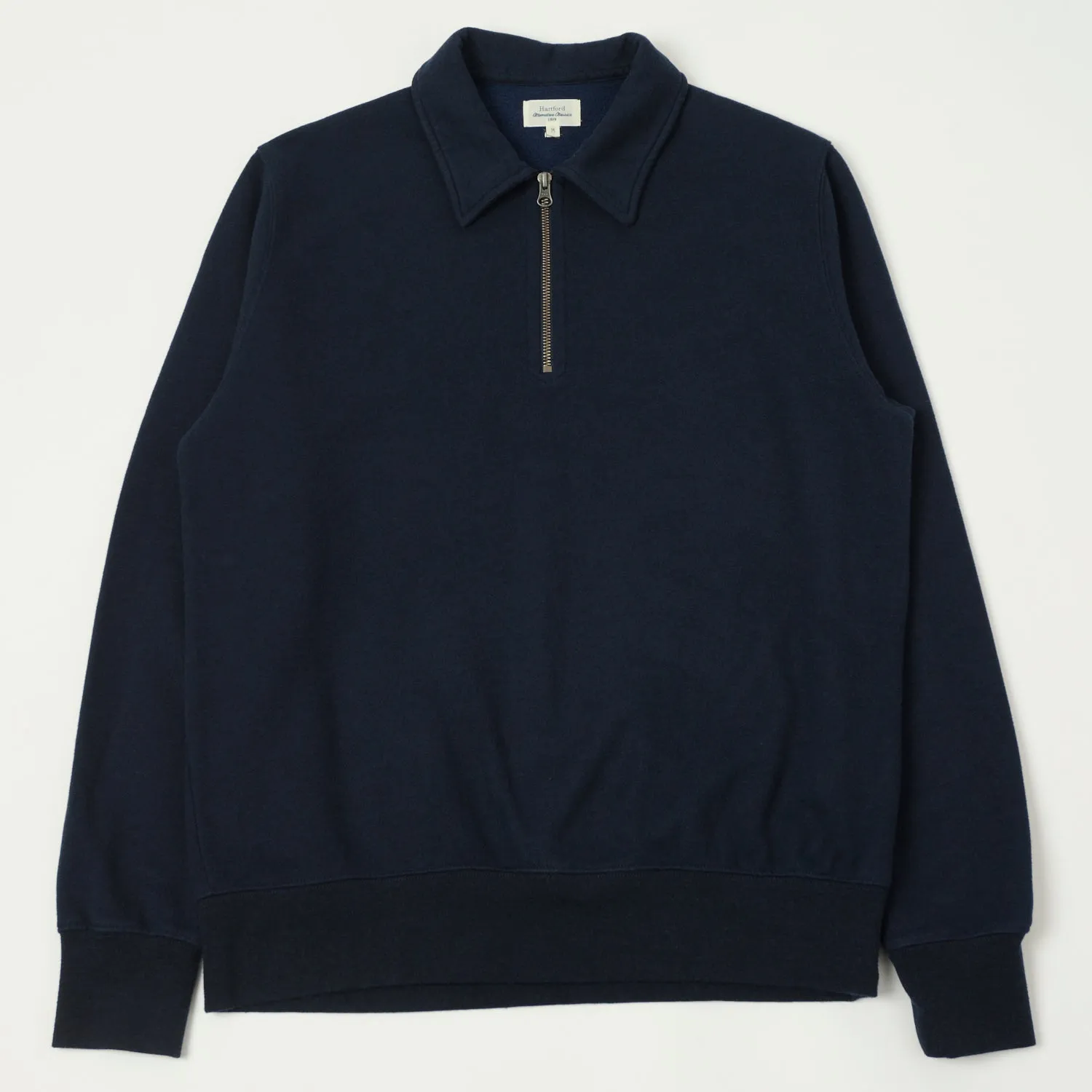 Hartford Quarter Zip Polo Shirt - Dark Marine AntiPilling Technology Comfort Wear