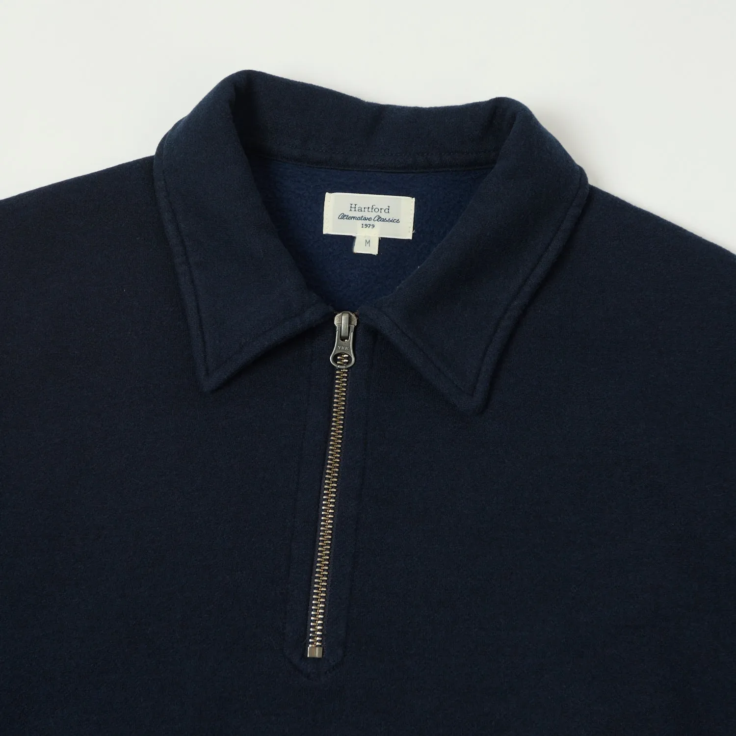 Gym To Office Versatile Fit Hartford Quarter Zip Polo Shirt - Dark Marine