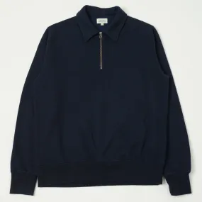 Hartford Quarter Zip Polo Shirt - Dark Marine AntiPilling Technology Comfort Wear