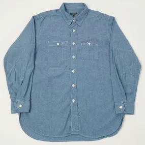 Reinforced Buttonholes Perfect Layer Engineered Garments 4.5oz Chambray Work Shirt - Blue