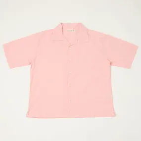 natural fiber Winter Layering Merz b. Schwanen 'Good Basics' Poplin Short Sleeve Shirt - Faded Peach
