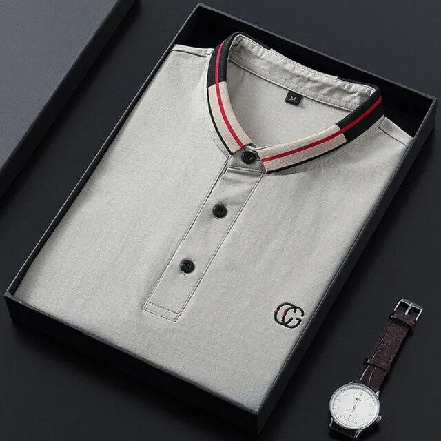 West Louis? Solid Color Short Sleeved Polo Timeless Fashion Minimalistic Design