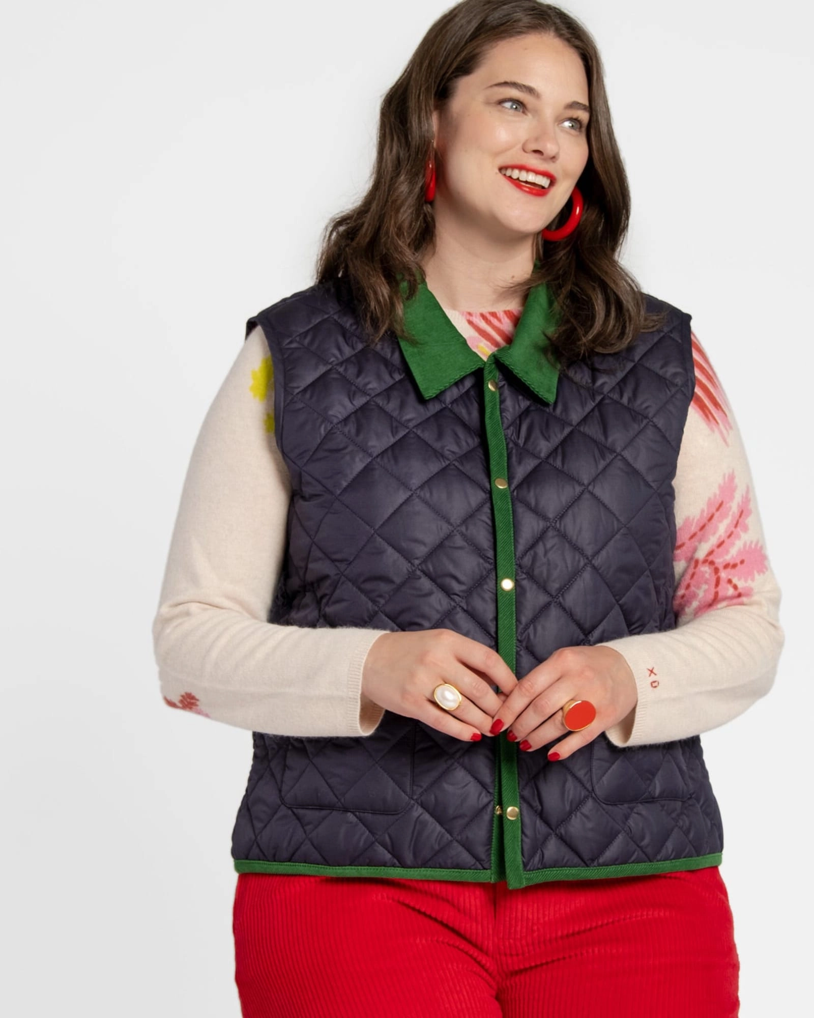 painters Quilted Vest Navy | Navy