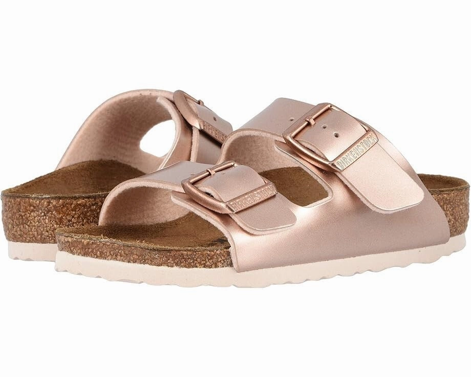 Birkenstock Arizona Sandal Kids  Copper Adjustable Two Straps RHS4819 Fashion Forward