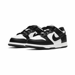 Nike Dunk Low Little Kid's Shoe - Panda Picnic Vibe mesh material