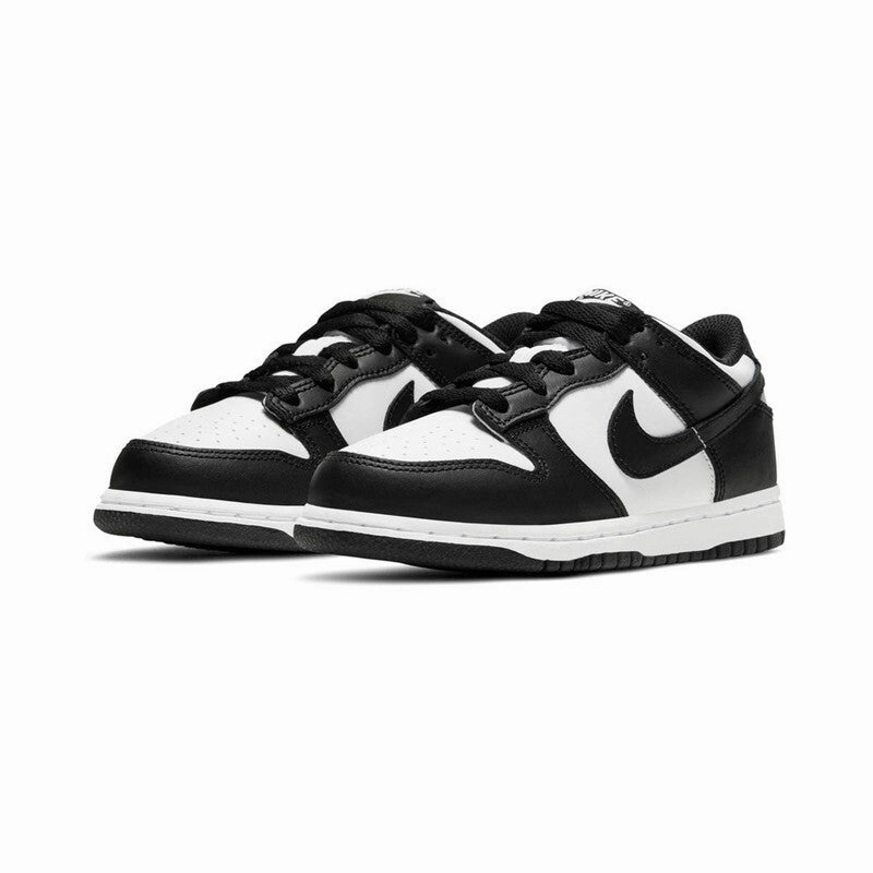 Nike Dunk Low Little Kid's Shoe - Panda Picnic Vibe mesh material
