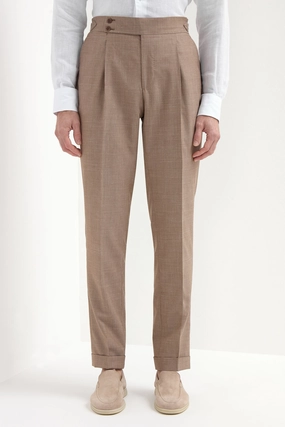 Almond Soragna trousers - Made in Italy Effortless Style