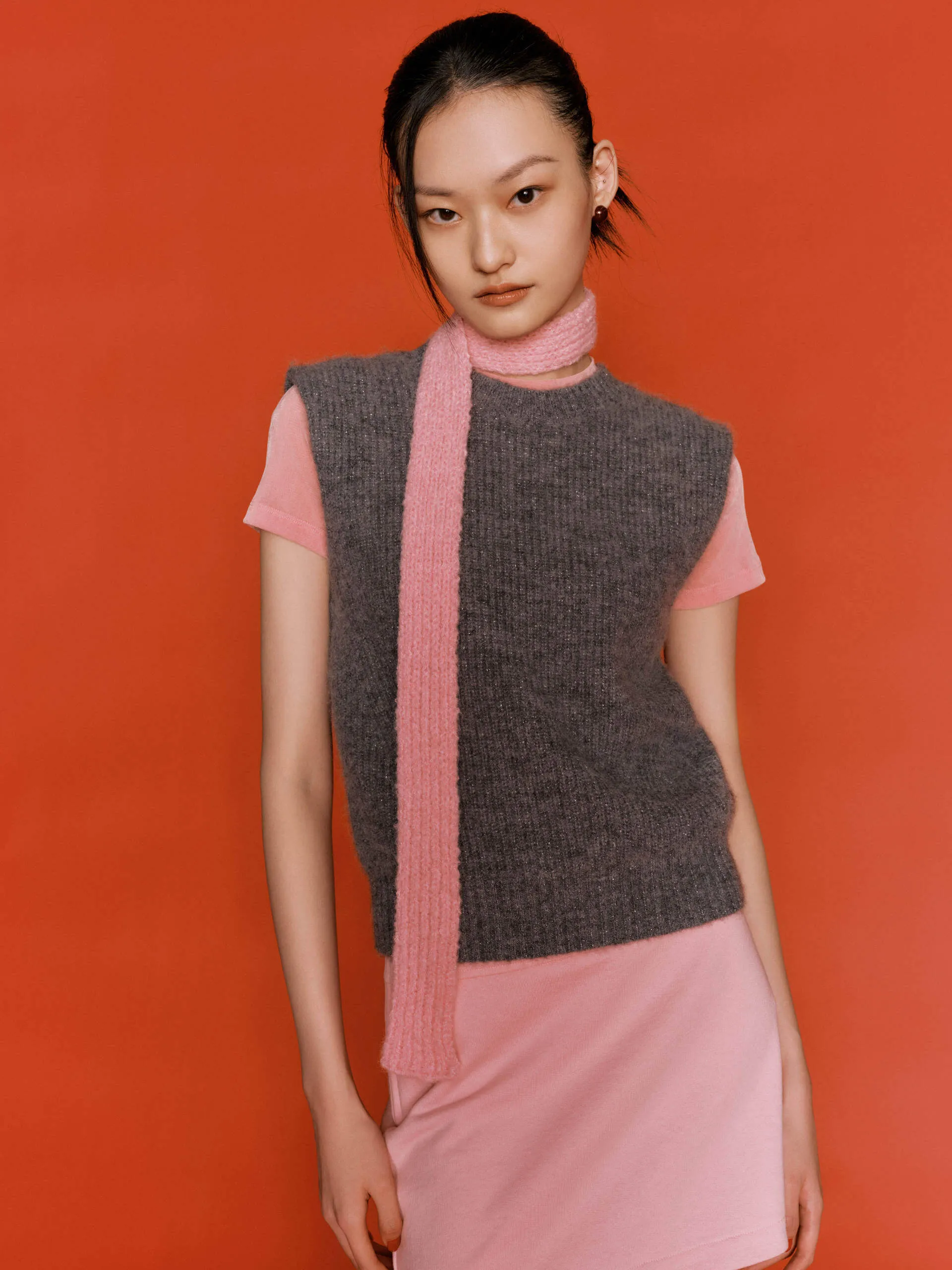 Quick Style Alpaca Blend Knitted Top