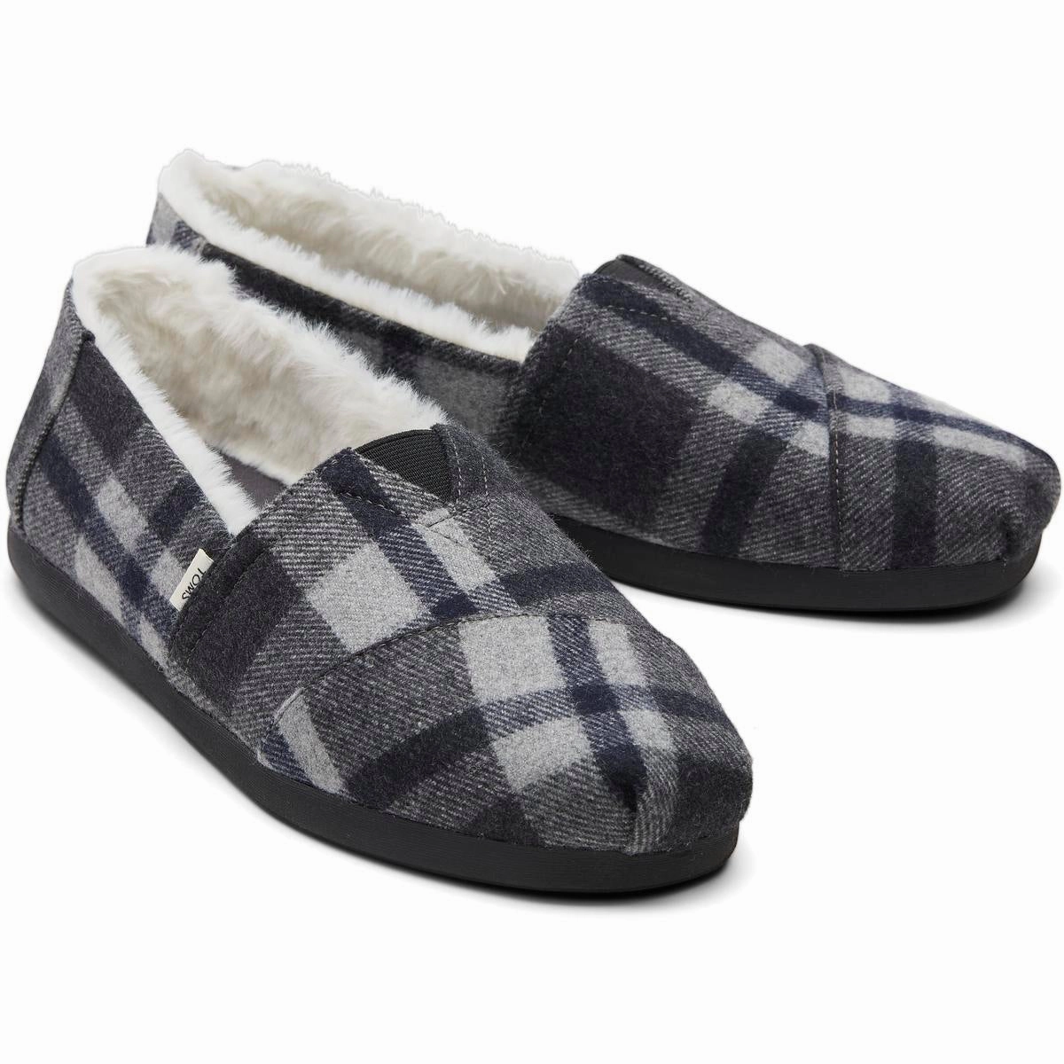 Alparagata Mens Faux Fur Slip-on Loafer Slippers SlipOn Stretchable Mesh