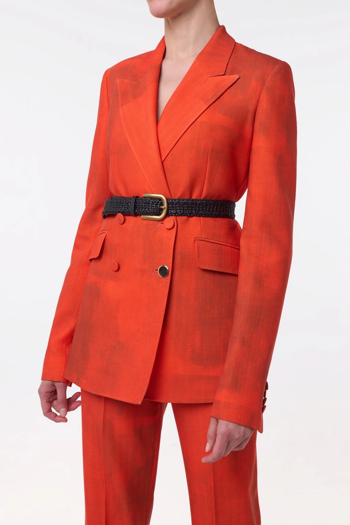 Angela Blazer in Spice Virgin Wool Stylish Comfort Sharp Work Attire