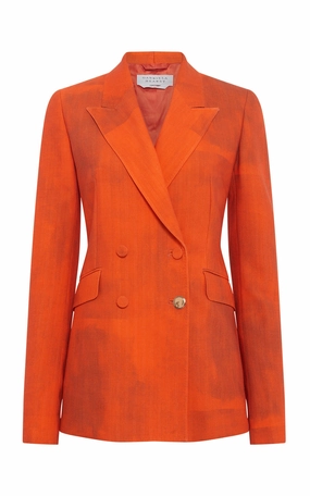 Classy Appeal Elegant Construction Angela Blazer in Spice Virgin Wool