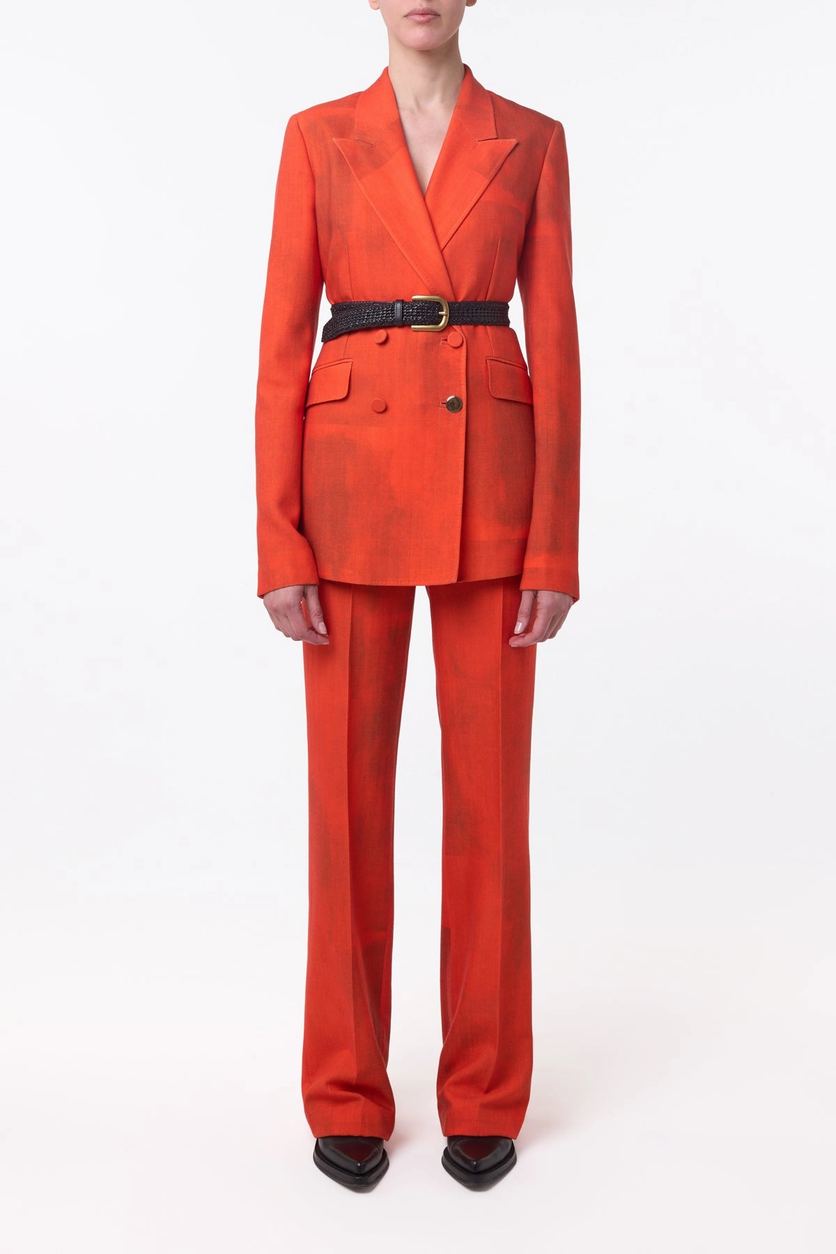 Angela Blazer in Spice Virgin Wool Friction Reduction Technology