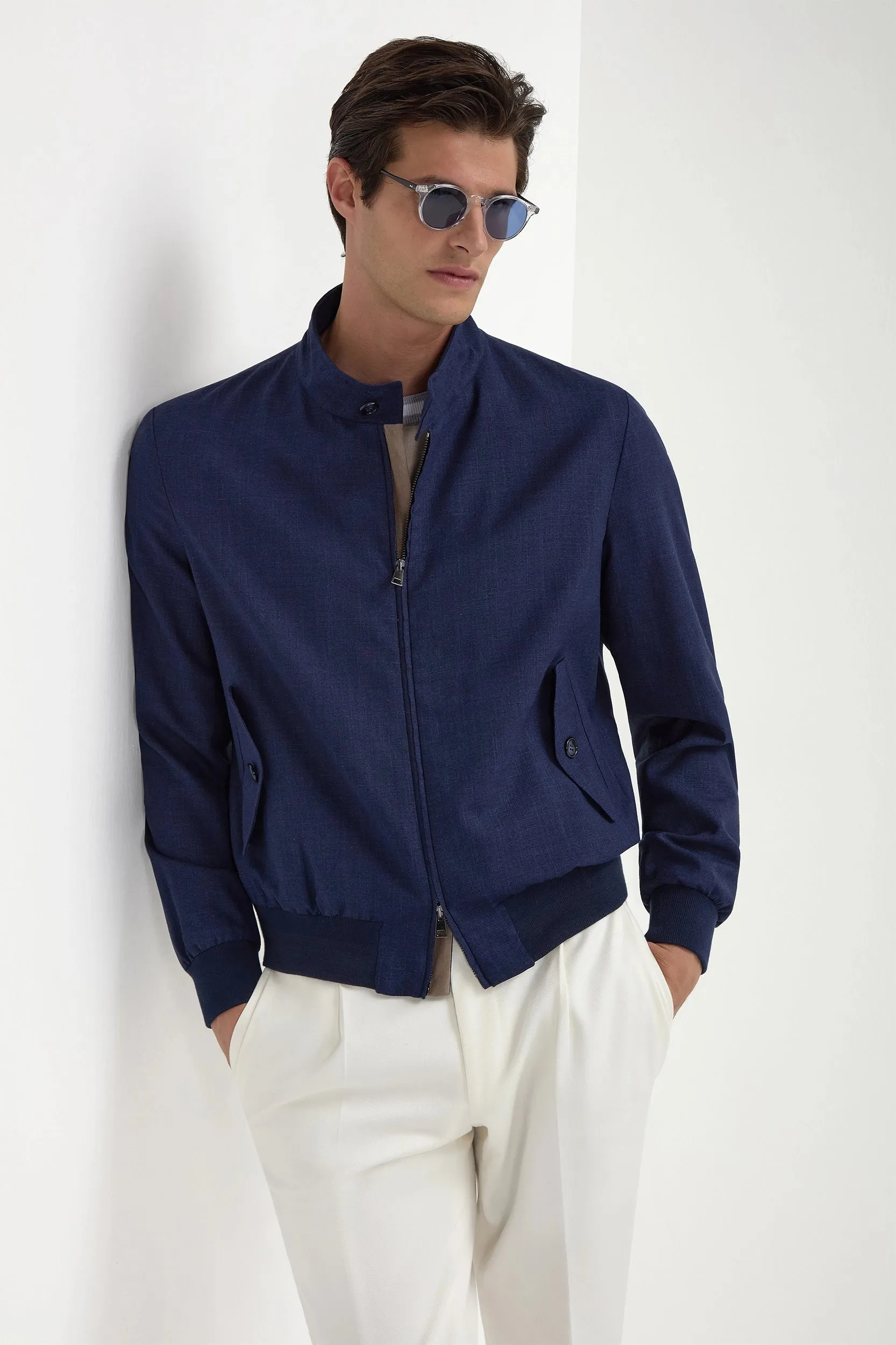 Smart Design Blue short jacket ?C Made in Italy