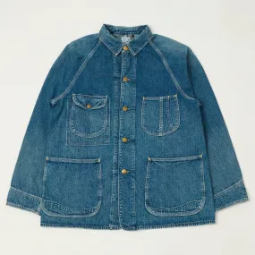 orSlow 1950s Denim Coverall - Used Wash Comfort Fit Cut