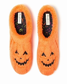 Smart Build Flexible Material Dearfoams Unisex Jack-O-Lantern Halloween Pumpkin Slipper