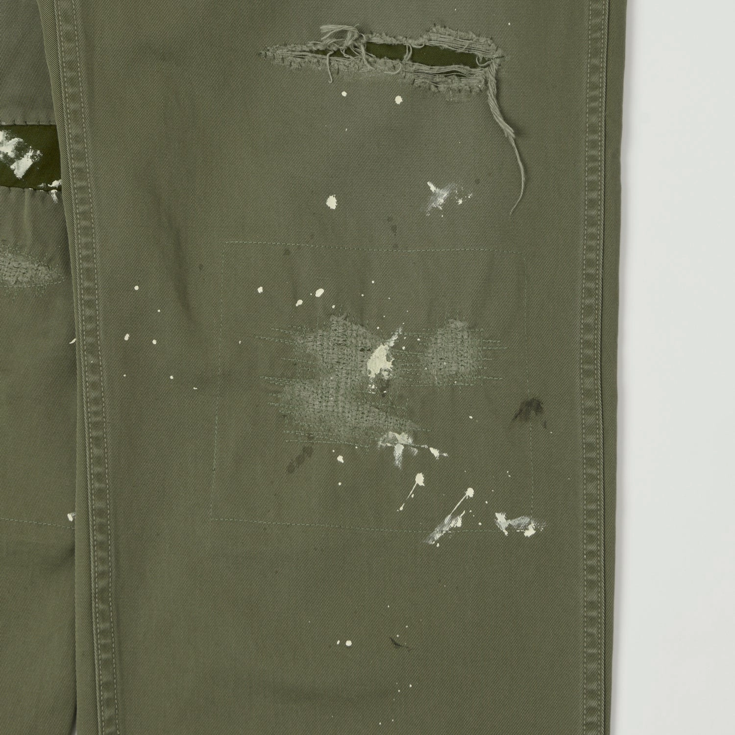Casual Fit Full Count 1201 U.S Army Chino 41 Khaki 'Freedom Fighter' - Sage Green
