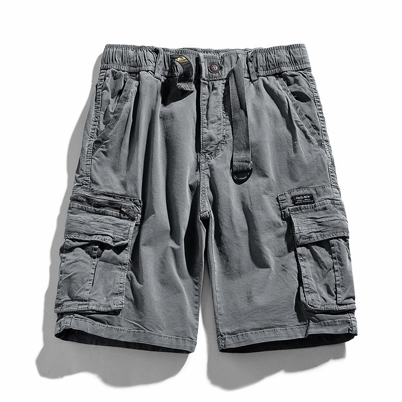 West Louis? Tactical Multi-Pocket Fashion Jogger Shorts Bold Statement khaki shorts