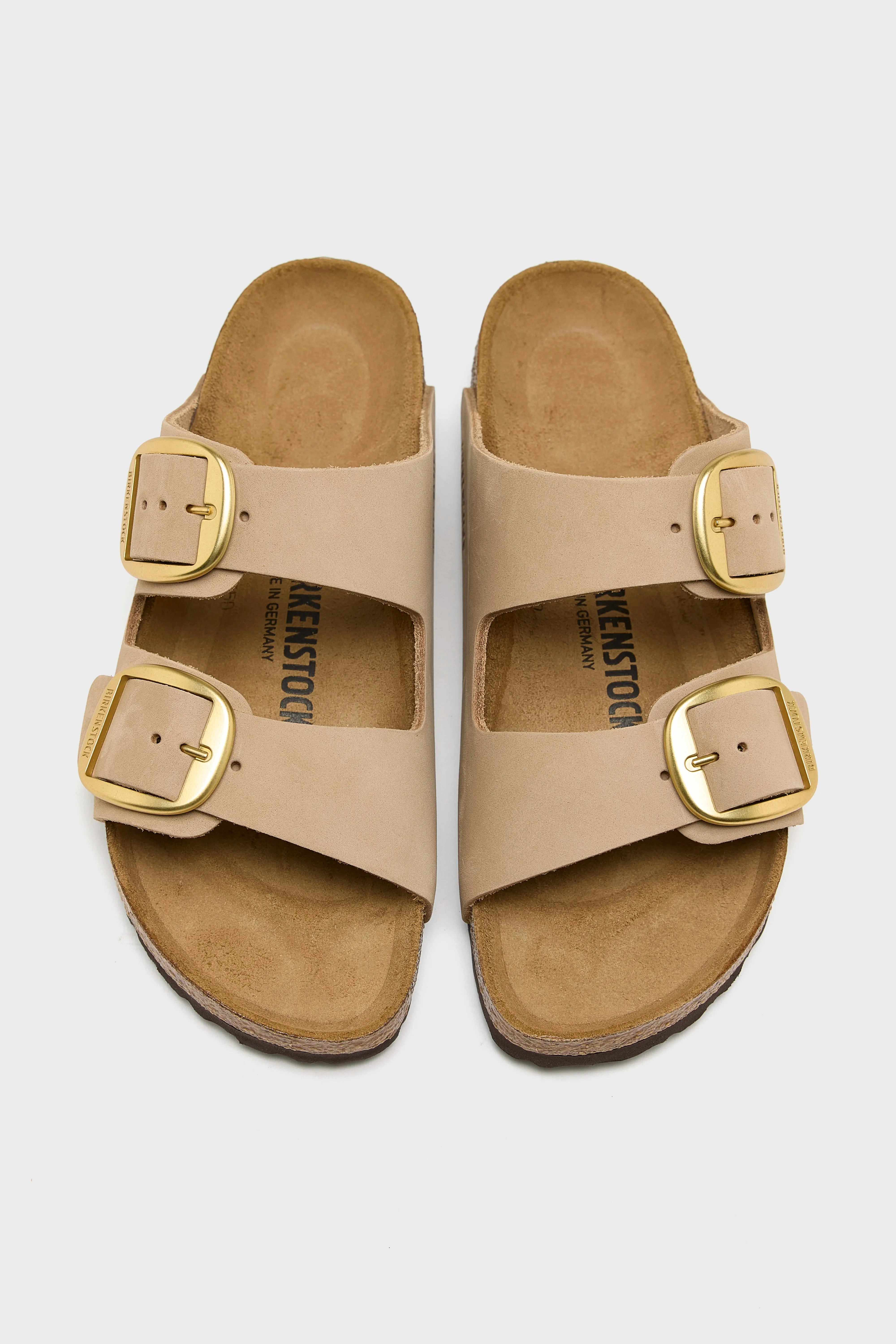 Arizona Big Buckle for Women (251 / W / BEIGE) Minimalist Design Naturally Molded Footbed