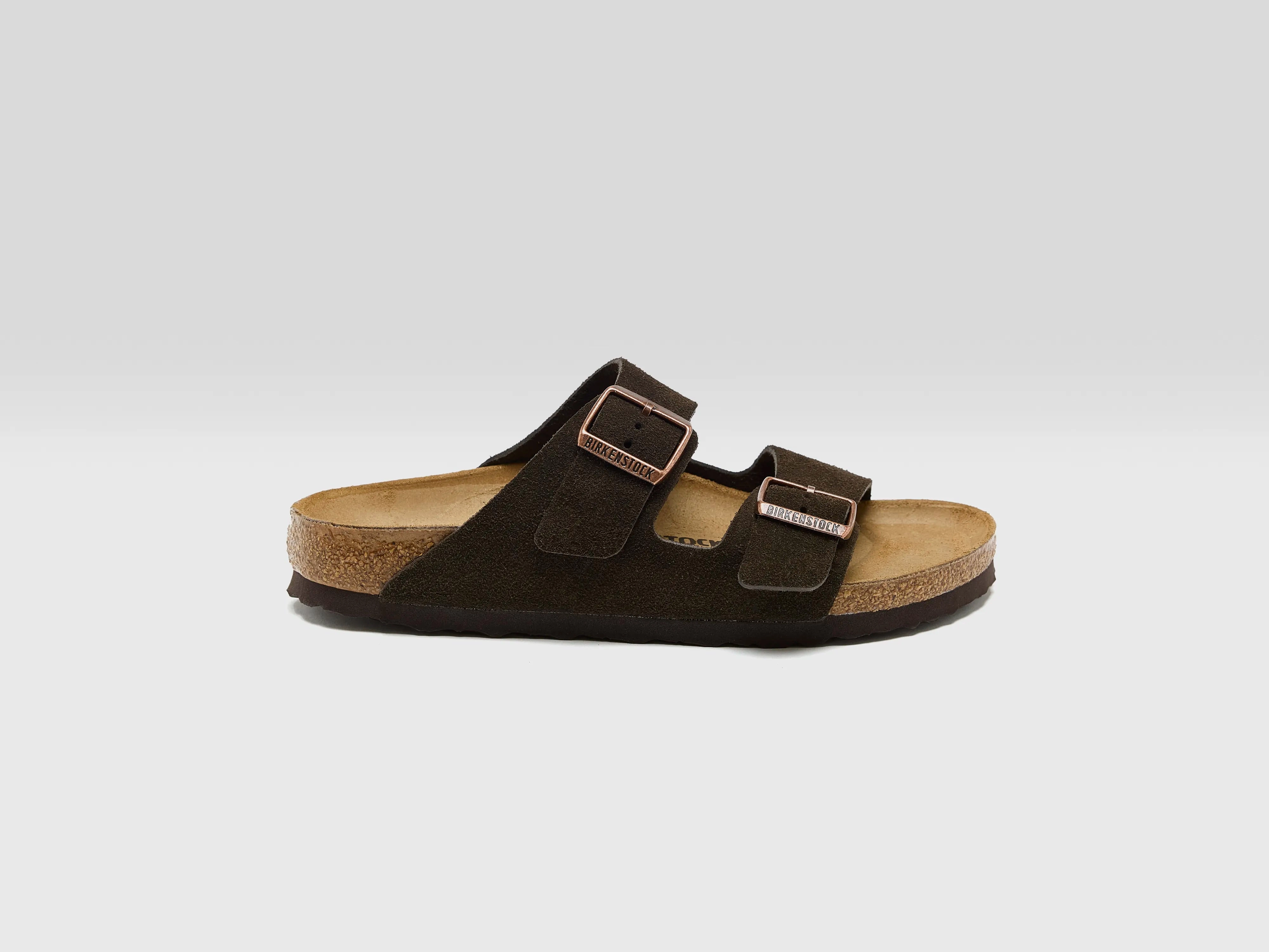 Everyday Step Chic Sandals for Vacation Arizona Suede for Women (251 / W / MOCCA)