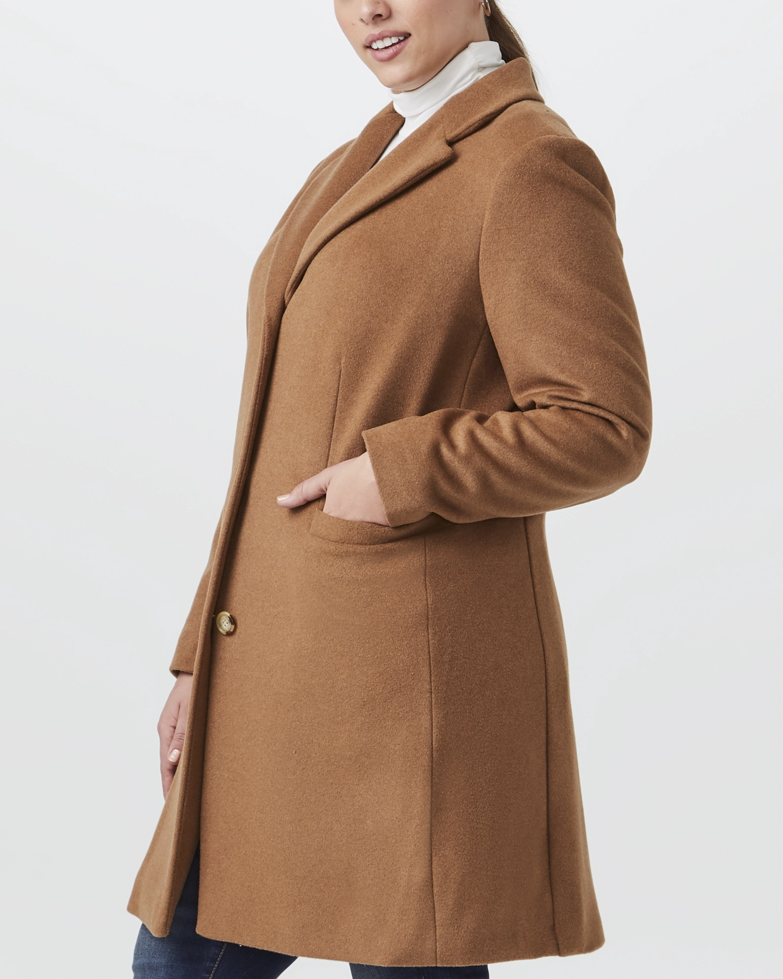 Launch Beatrice Wool-Blend Jacket | Tan