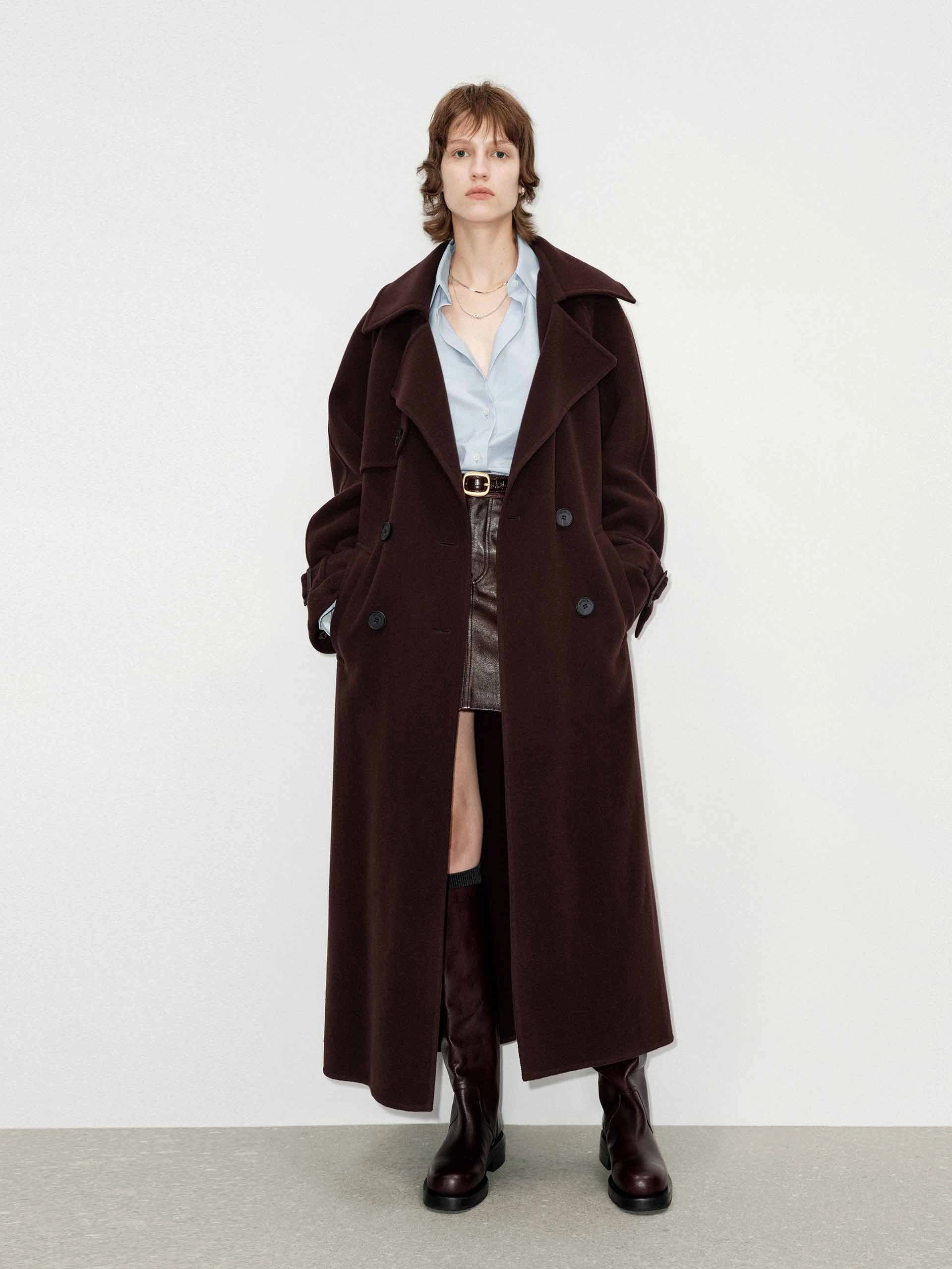Cheap Nice Include Bleted Wool Overcoat