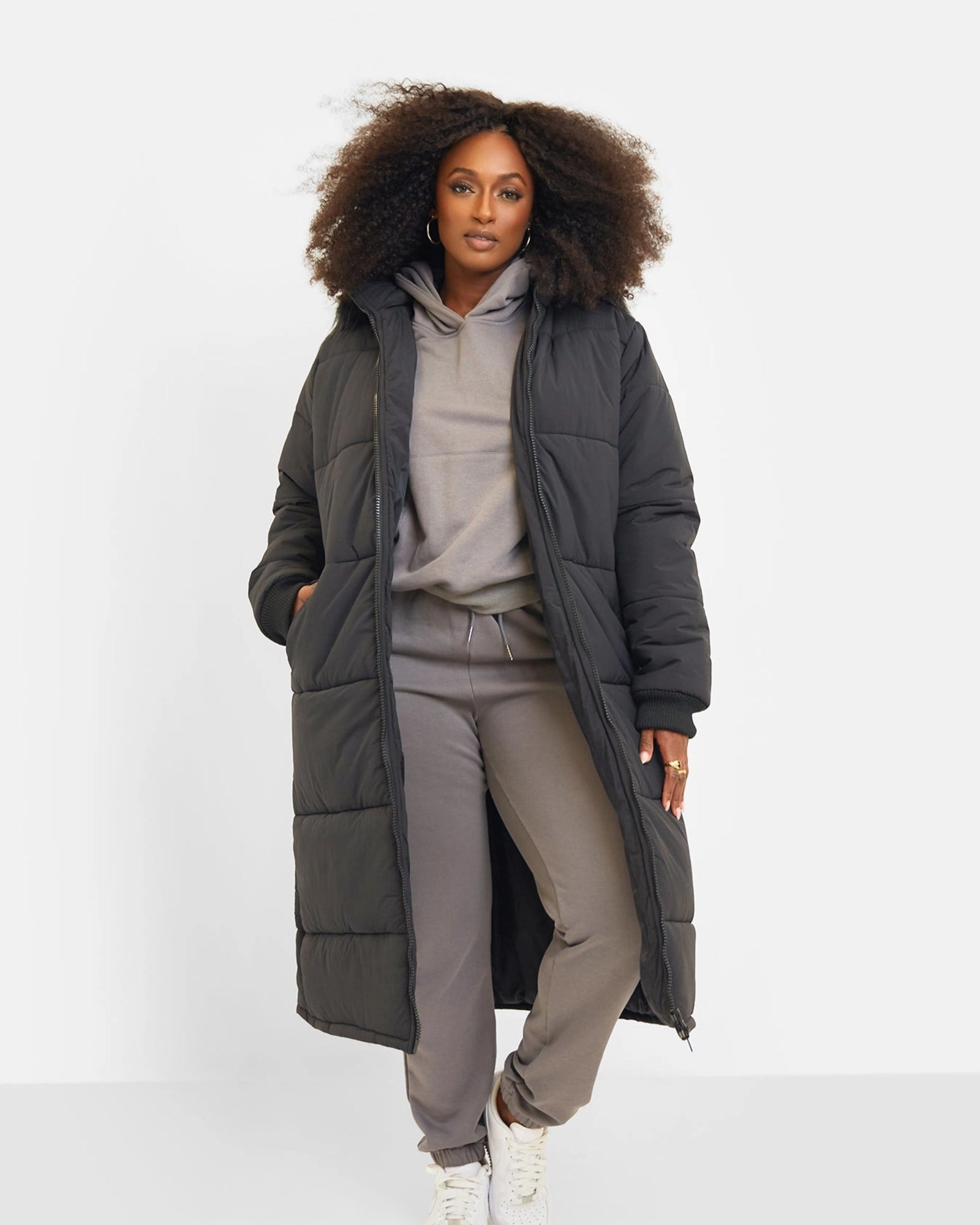 Winter Gear Aspen Hooded Puffer Coat | Black