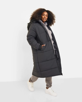 Aspen Hooded Puffer Coat | Black Suggest