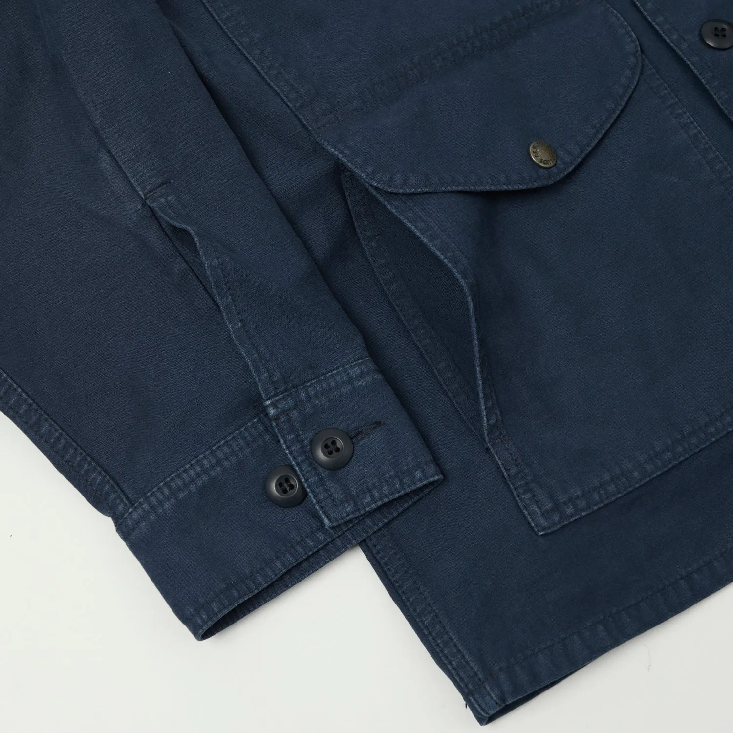 vacation wear Filson Reverse Sateen Field Cruiser Shirt - Blue Mussel