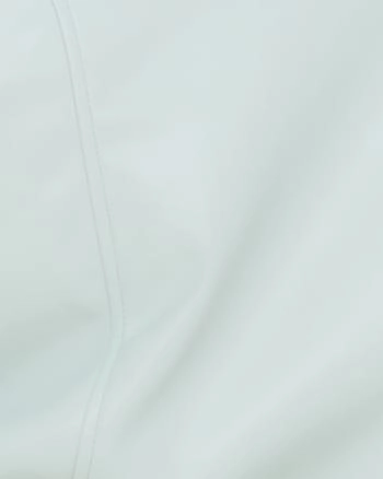 Weather Coat Weatherproof Zipper Bailey Faux Leather Moto Jacket | Mint Green