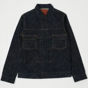 ONI Denim 02516P-GCKHN Green Cast Kihannen Type II Denim Jacket RubberizedButtonClosures Weekend Outing Wear