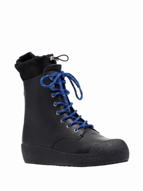 Stylish Stilettos Sexy High Heels Bally Cutter 6228415 Men's Black Shearling-Lined Leather Boot