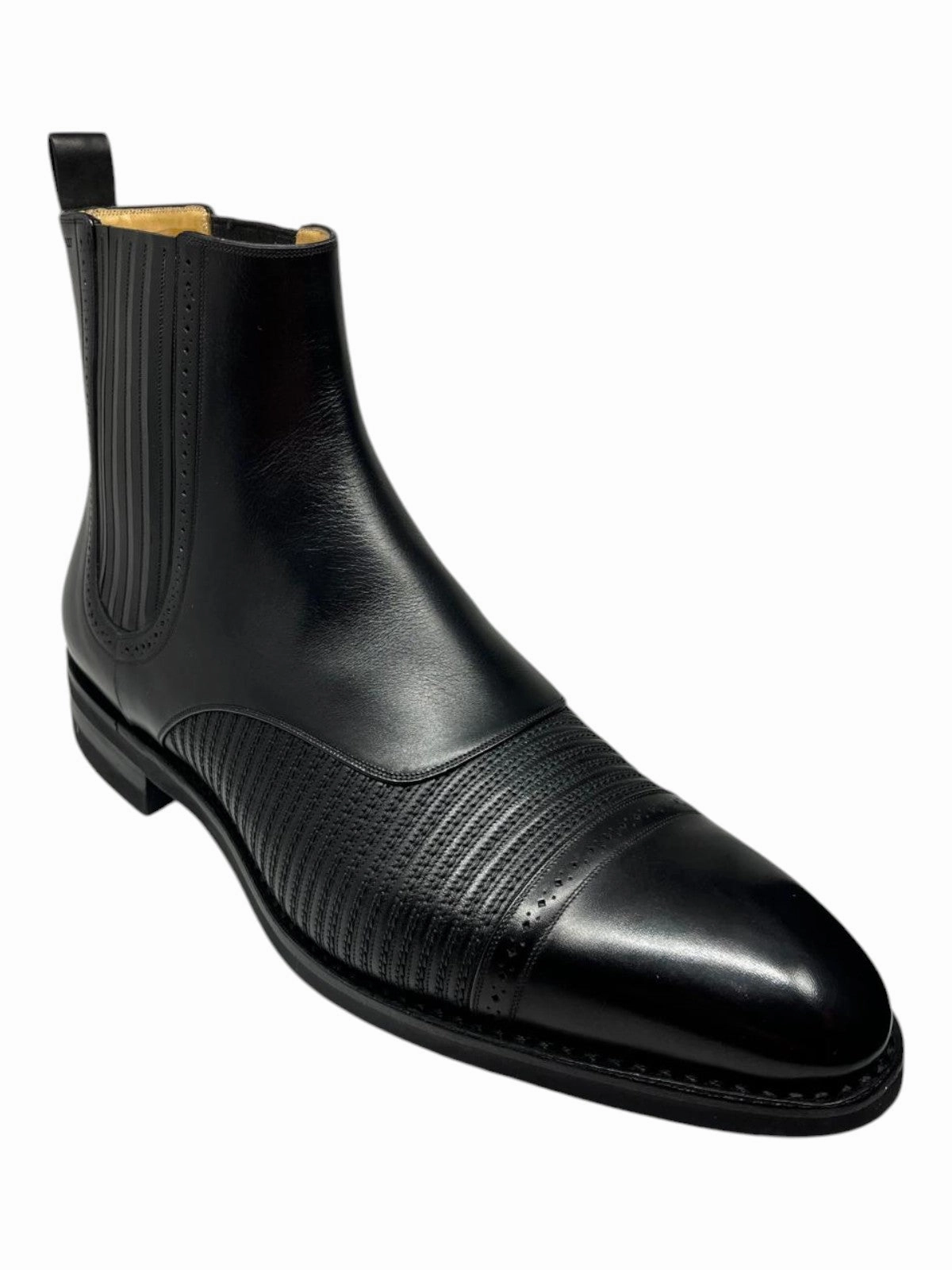 Bally Skirian 6239825 Men's Black Calf Plain Leather Chelsea Boots Adventure Ready Wedge Wedding Shoes
