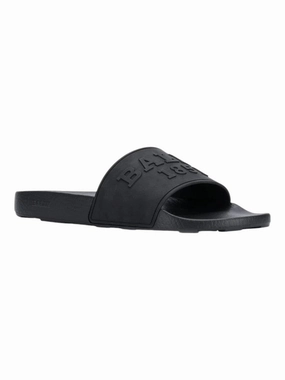 Comfort Padding Anti microbial Bally Slaim 6228389 Men's Black Rubber Sandals