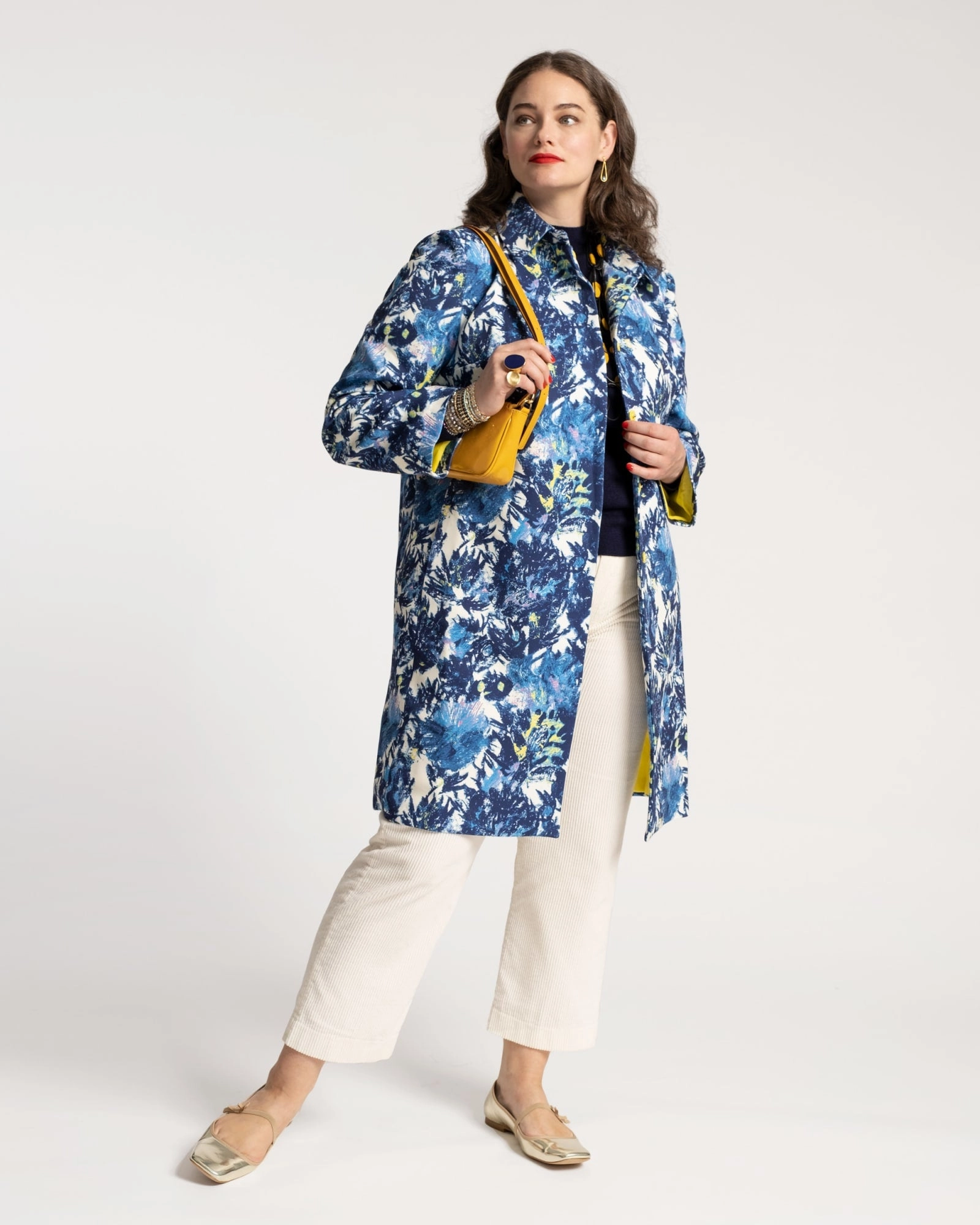 Rainy Season Balmacaan Jacket Thistle Navy Oyster | Navy Oyster